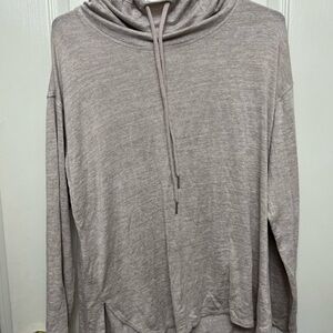 Calvin Klein Light Gray Hoodie Sweatshirt. Light material.